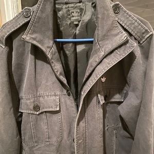 adidas originals black vintage jacket